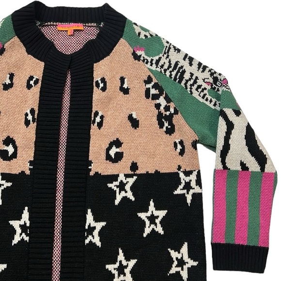 NWOT Anthropologie Starry Leopard Cardigan - Picture 9 of 16